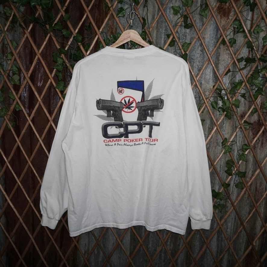 Xl Vintage Y2k Cpt Camp Poker Tour Mary Jane 2000s T Shirt