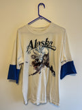 Alaska Oversized Vintage Tee With Custom Sleeve