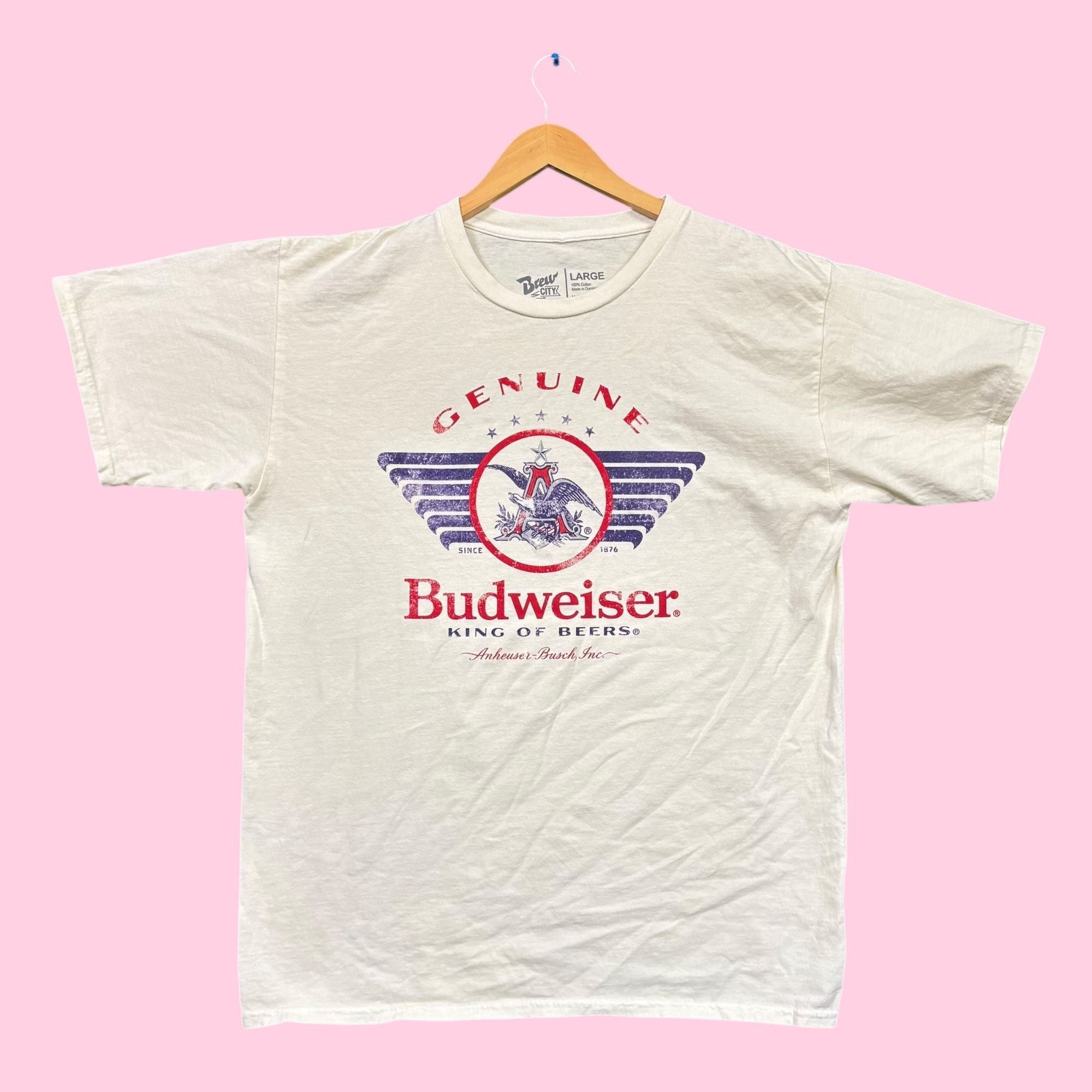 Genuine Budweiser Since 1876 King Of Beers Tee L Hoodie, Sweatshirt | FlexRushtees.com