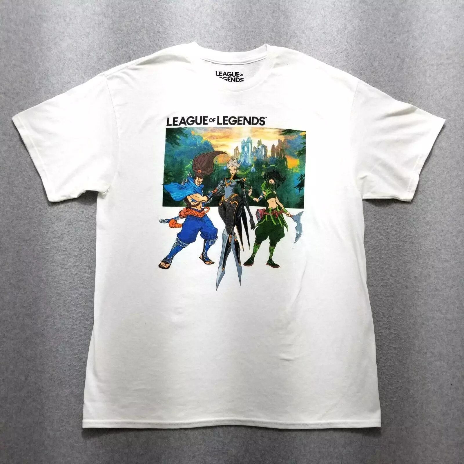 Other League Of Legends Shirt Men Large Short Sleeve Graphic Print