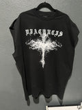 Staff Workforce G59 Glitch Cross Sleeveless Tee Black Hoodie, Sweatshirt | FlexRushtees.com