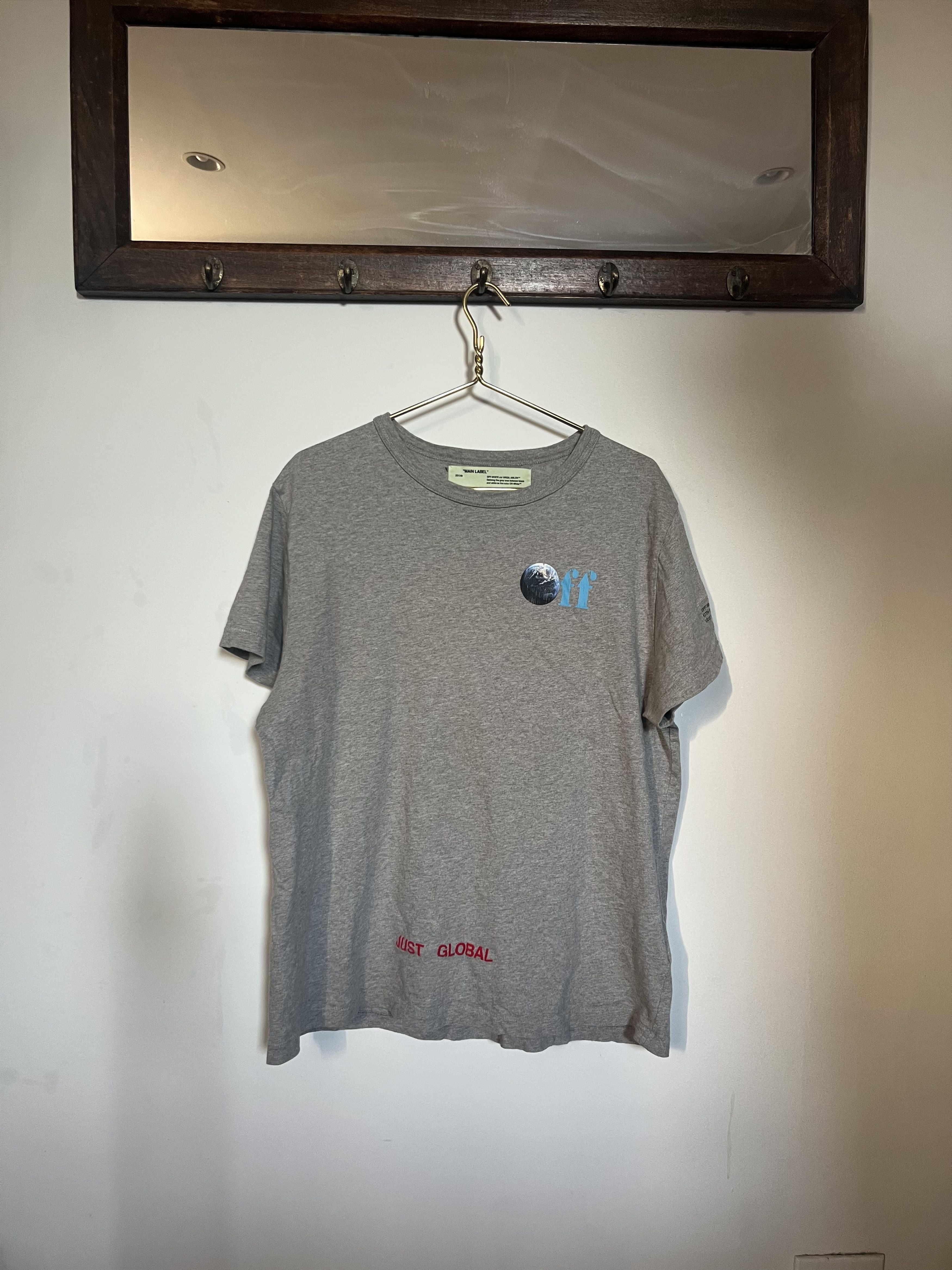 White Off White X Kith Global Tee Grey Hoodie, Sweatshirt | FlexRushtees.com
