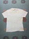 Vintage Vtg 70s Blank White T Shirt Jcpenney Worn Soft Cotton Large