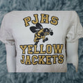 Jerzees Perrysburg Oh Junior High School Yellowjackets T Shirt Medium White Jerzees 100 Cotton Graph Hoodie, Sweatshirt