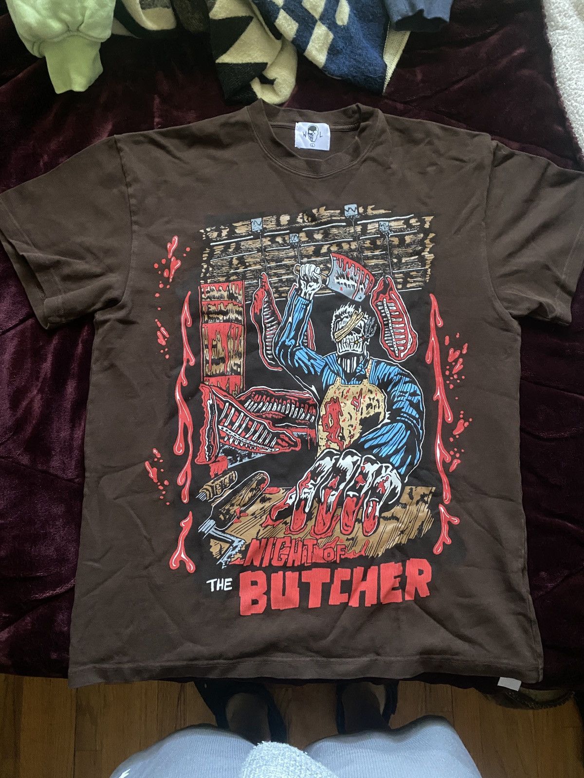 Lotas Warren Lotas Night Of The Butcher Large Oversized Tee Hoodie, Sweatshirt | FlexRushtees.com