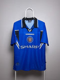 Umbro Manchester United 1996 1998 Away Jersey 15 Sheringham T-Shirts, Hoodie, Sweatshirt | FlexRushtees.com