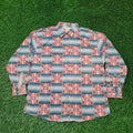Cabelas Vtg Cabela S Aztec Flannel Shirt Womens Xl Oversized Chamois