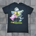 Vintage Ghostbusters Shirt Men Small Black Stay Puft Slimer Logo Graphic Tee Adult