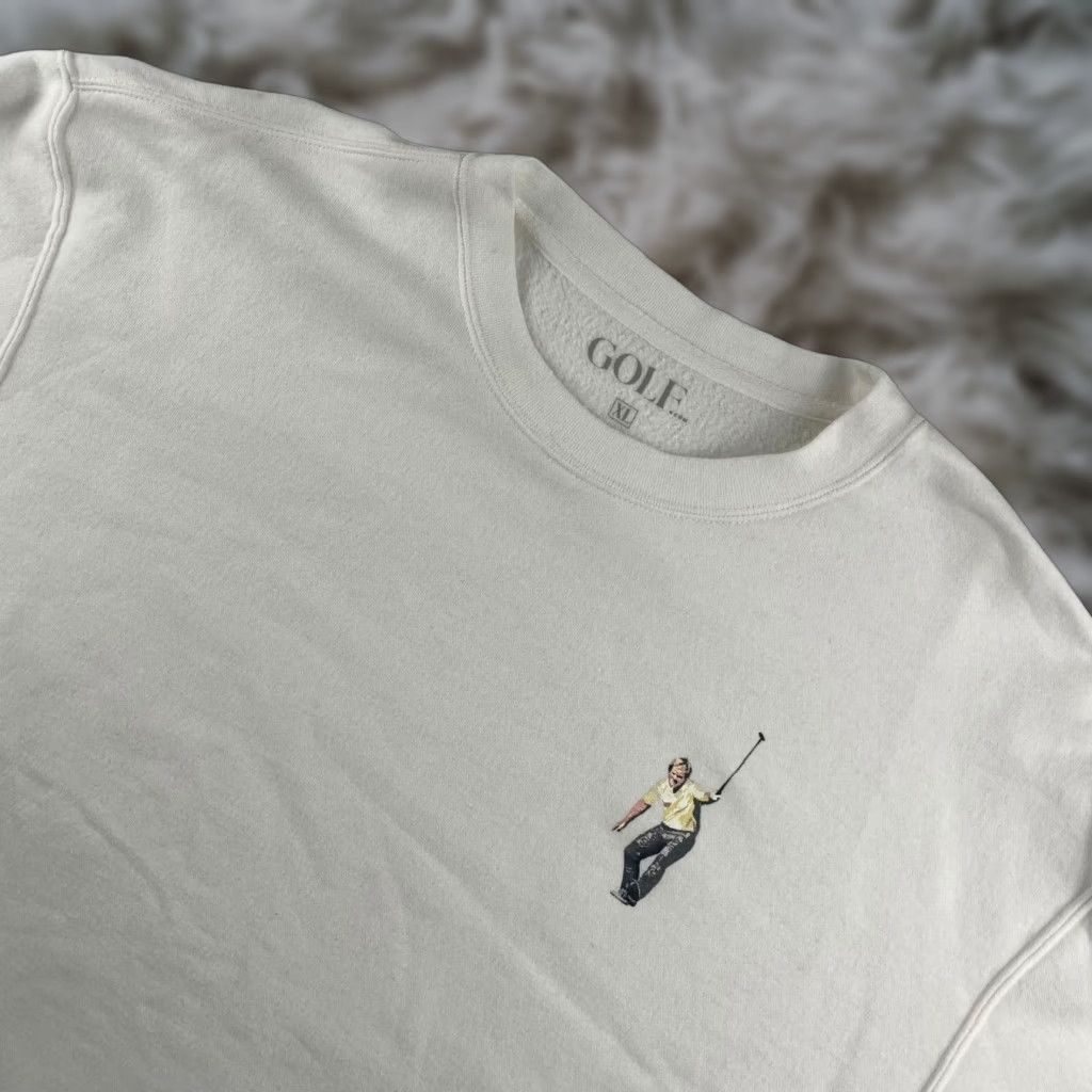 X Large Golf Com Men S Sweatshirt Crewneck Xl White Jack Nicklaus Golden Bear Cotton Blend Printed S T-Shirts, Hoodie