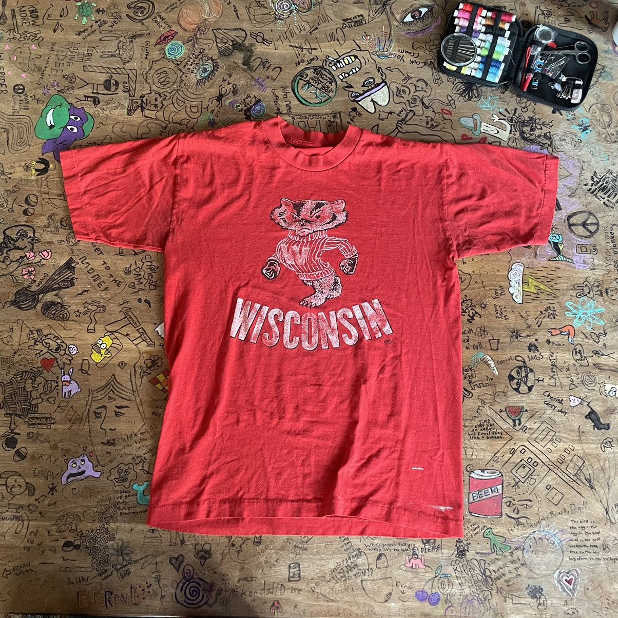 Vintage 70s Wisconsin Badgers T Shirt