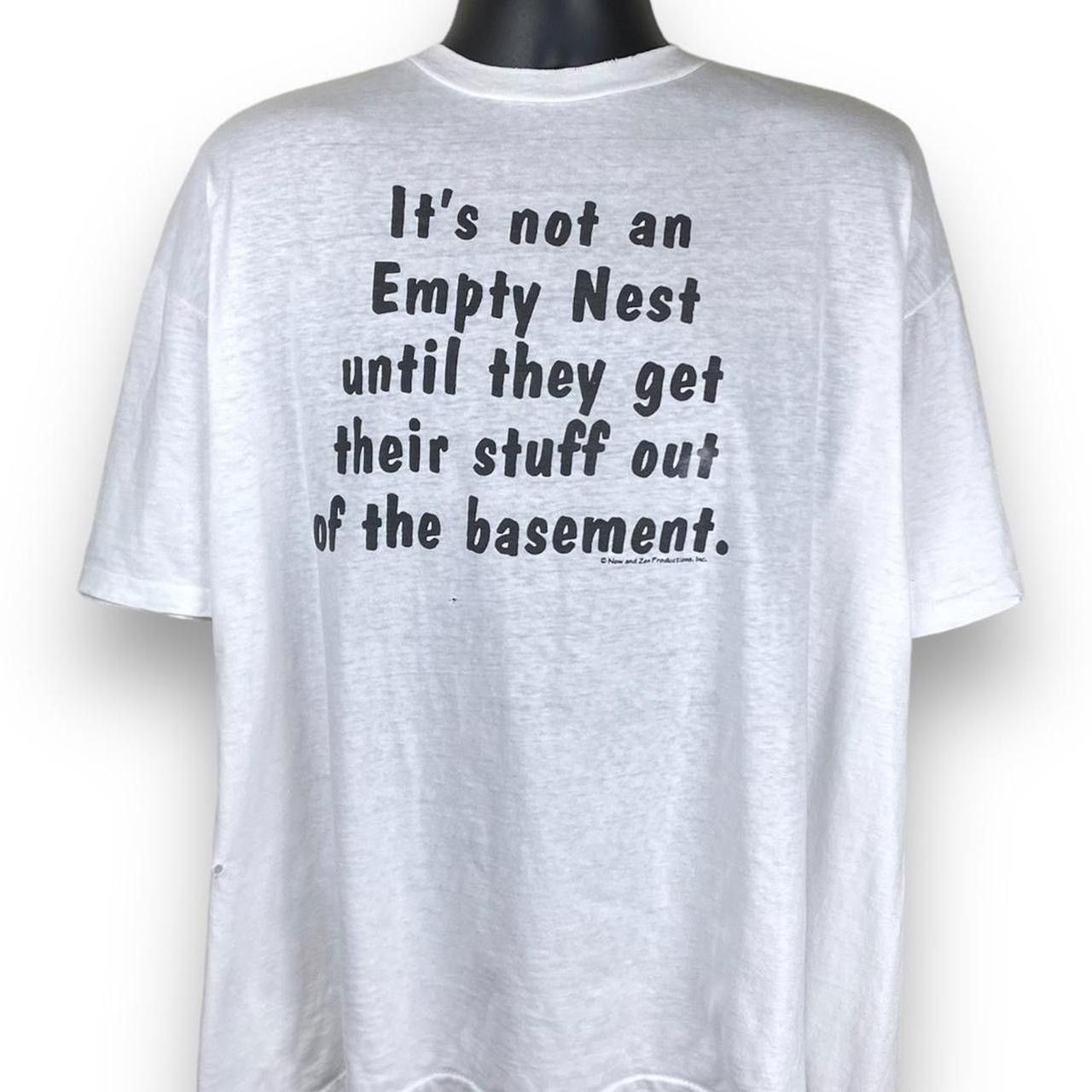 Vintage 90s Oneita Empty Nest Comedy Funny Joke Tshirt Hoodie, Sweatshirt | FlexRushtees.com