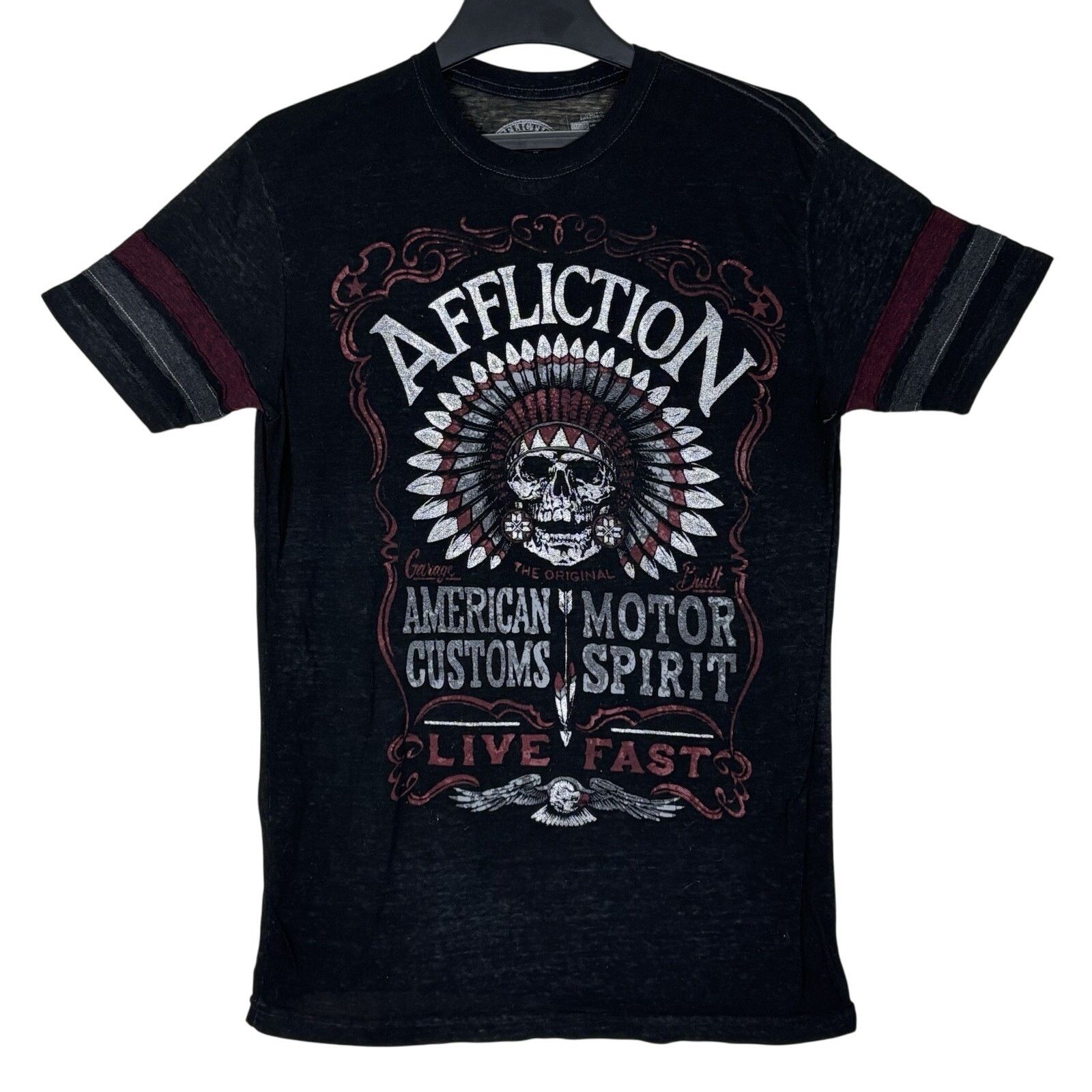 Affliction American Motor Customs Spirit T Shirt Large Hoodie, Sweatshirt | FlexRushtees.com