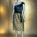 Designer Tahari Rachel Black And Gold One Shoulder Tassel Cocktail Dr T-Shirts, Hoodie, Sweatshirt | AU16VibeMintTees.com