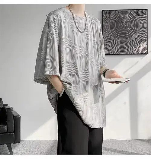 Eri Korean Wave Pleated Relaxed Tee T Shirt Hoodie, Sweatshirt | FlexRushtees.com