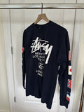 Navy Vintage Stussy Tee Hoodie, Sweatshirt | FlexRushtees.com