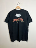 Vintage 90s Be Diabolish Devil Tshirt Band Rock Movie Usa