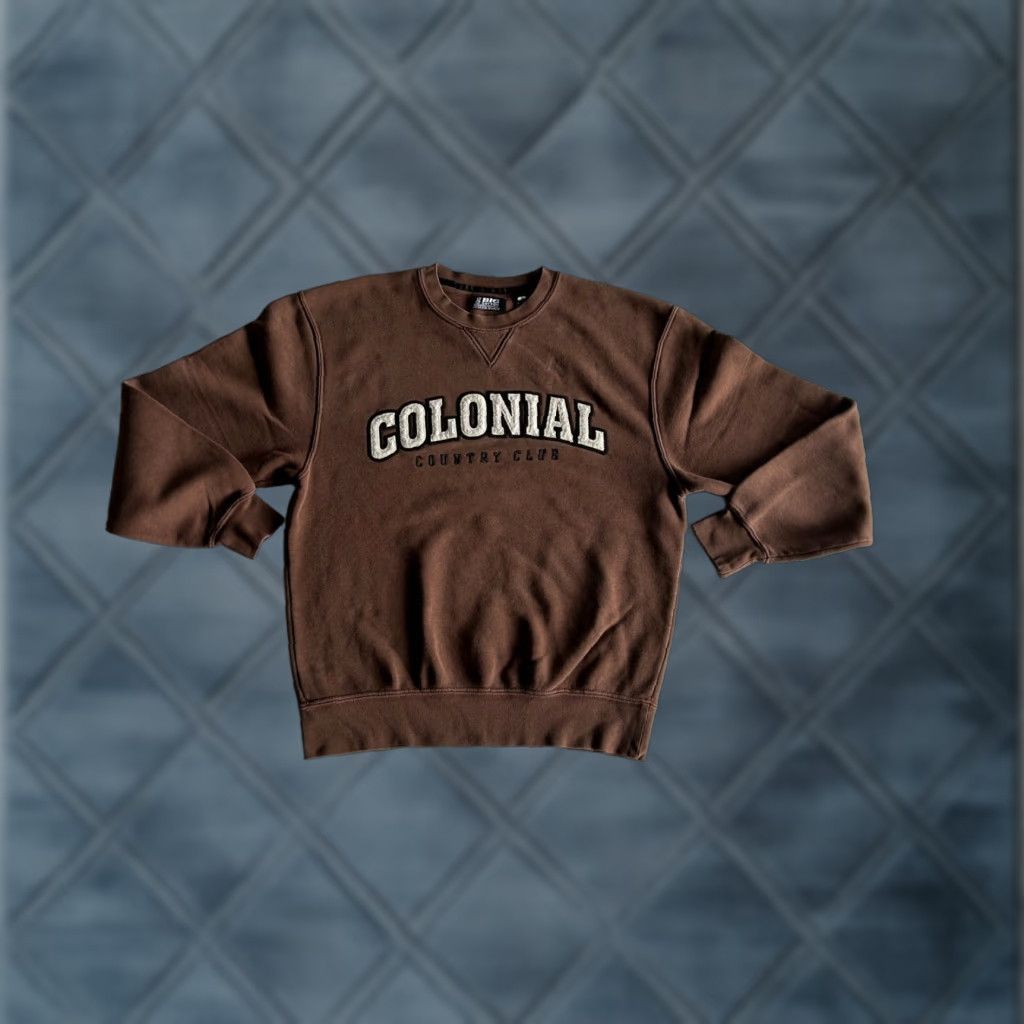Vintage Big Cotton Sweatshirt Unisex Small Brown Pullover Crew Neck Sweatshirt Regular Breat T-Shirts, Hoodie