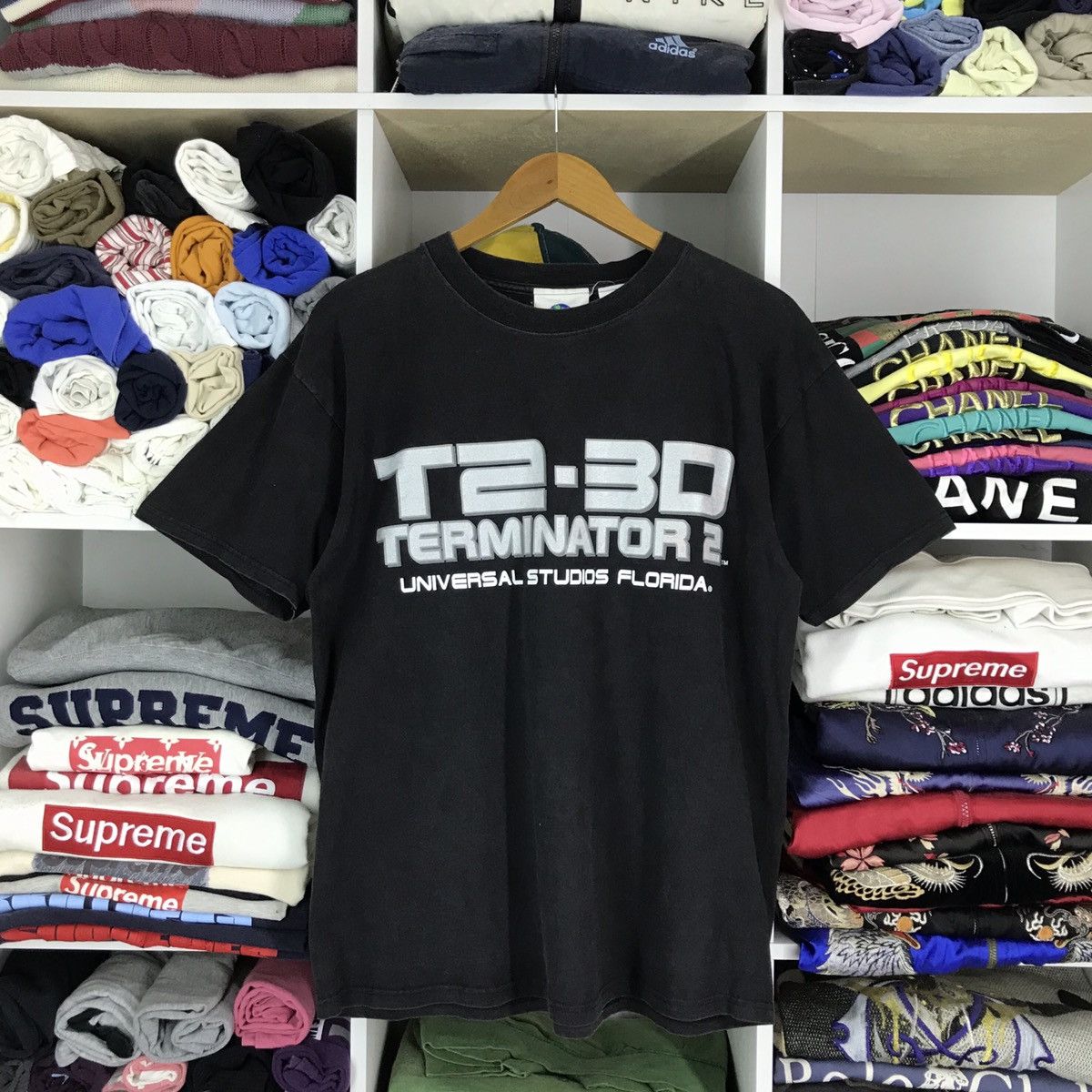 Vintage Terminator 2 3 D T Shirt Hoodie, Sweatshirt | FlexRushtees.com