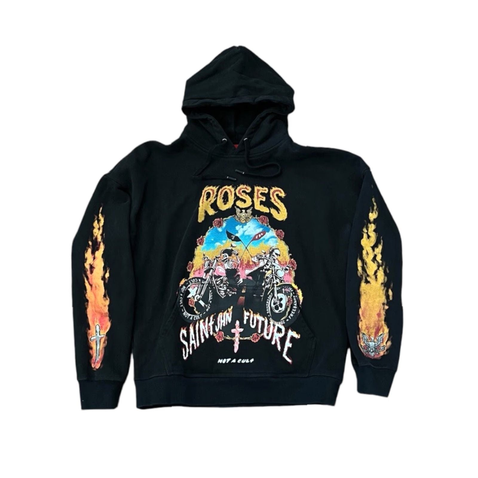 Future Roses Mens Black Hoodie Sweatshirt Merch Tour Not A Cult Rap Hoodie Sweat