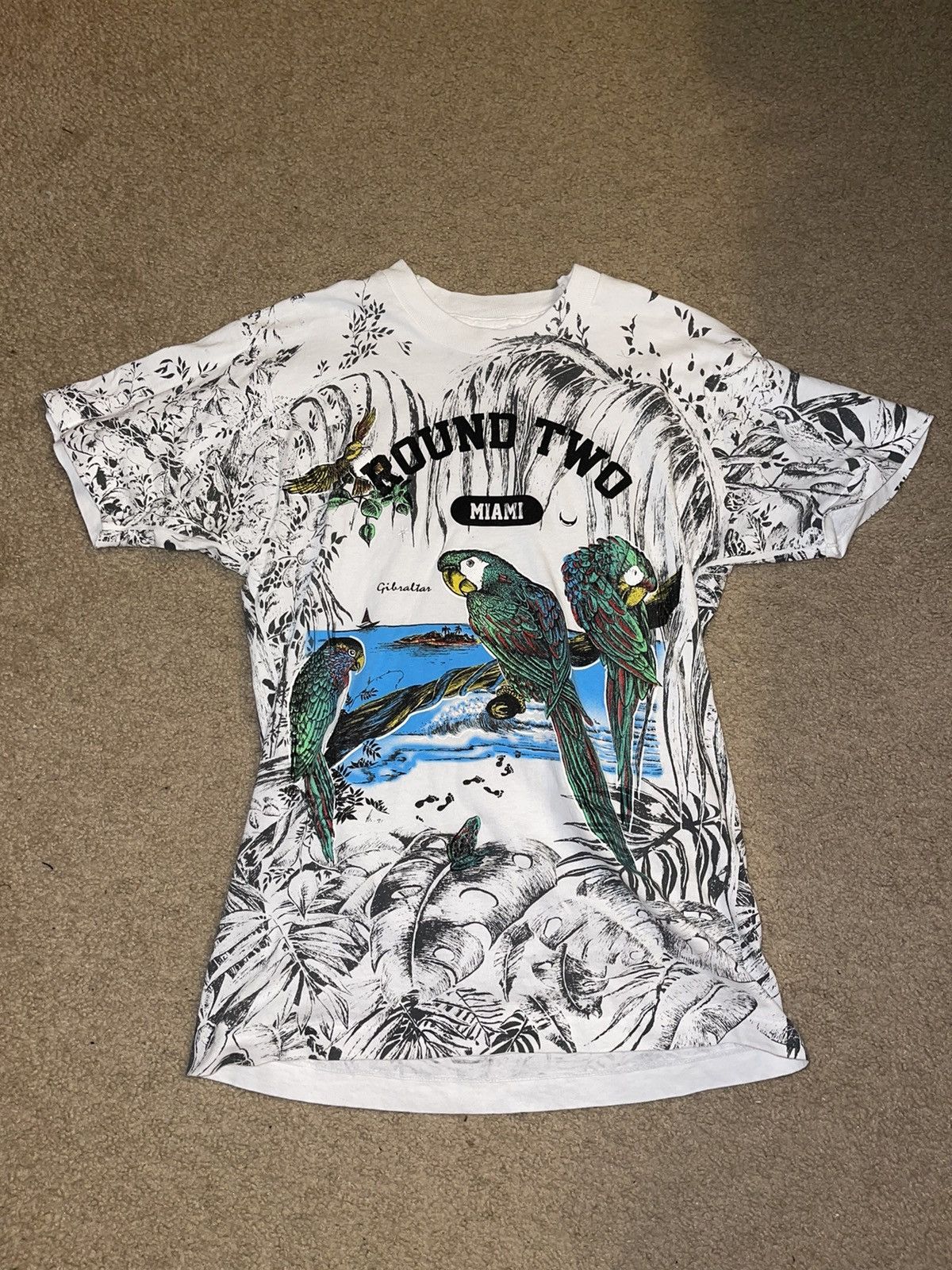 Round Two X Vintage Round Two Vintage Miami Tropical Rainforest Shirt Size Large