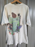 Ten 90s Hang Ten Hawaiian Distressed Destroyed Surf Tee Hoodie, Sweatshirt | FlexRushtees.com