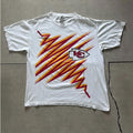 Starter Vintage Kansas City Chiefs Scribble Starter White T Shirt L