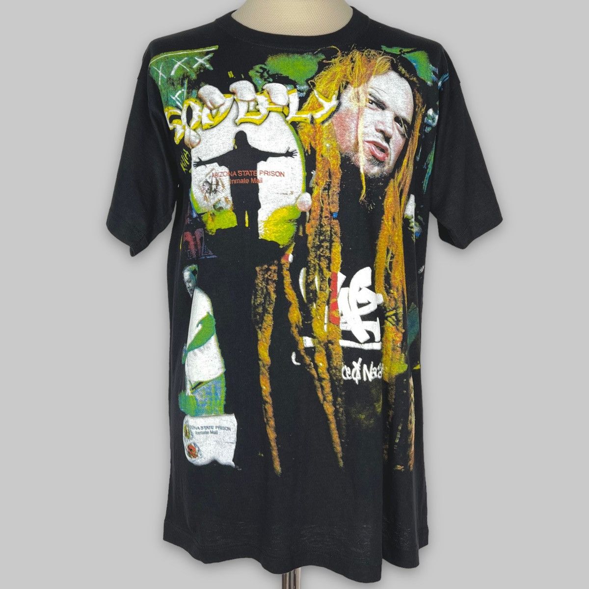 Band Tees Vintage 90s Soulfly Sepultura Max Cavalera All Over T Shirt Hoodie, Sweatshirt | FlexRushtees.com