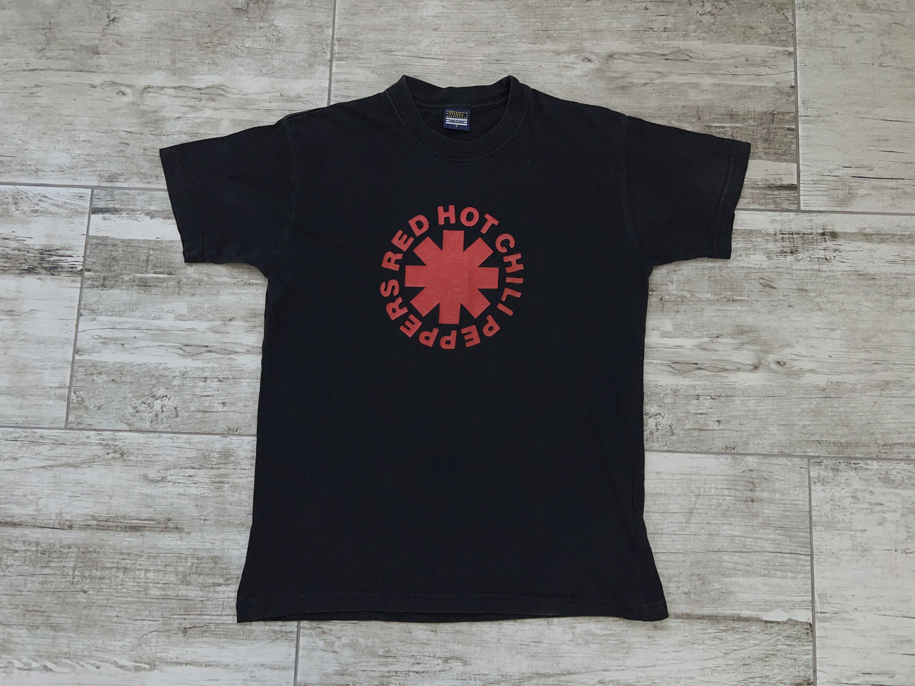 Vintage Red Hot Chili Peppers Rock Band T Shirt Tee Black Size S Hoodie, Sweatshirt | FlexRushtees.com