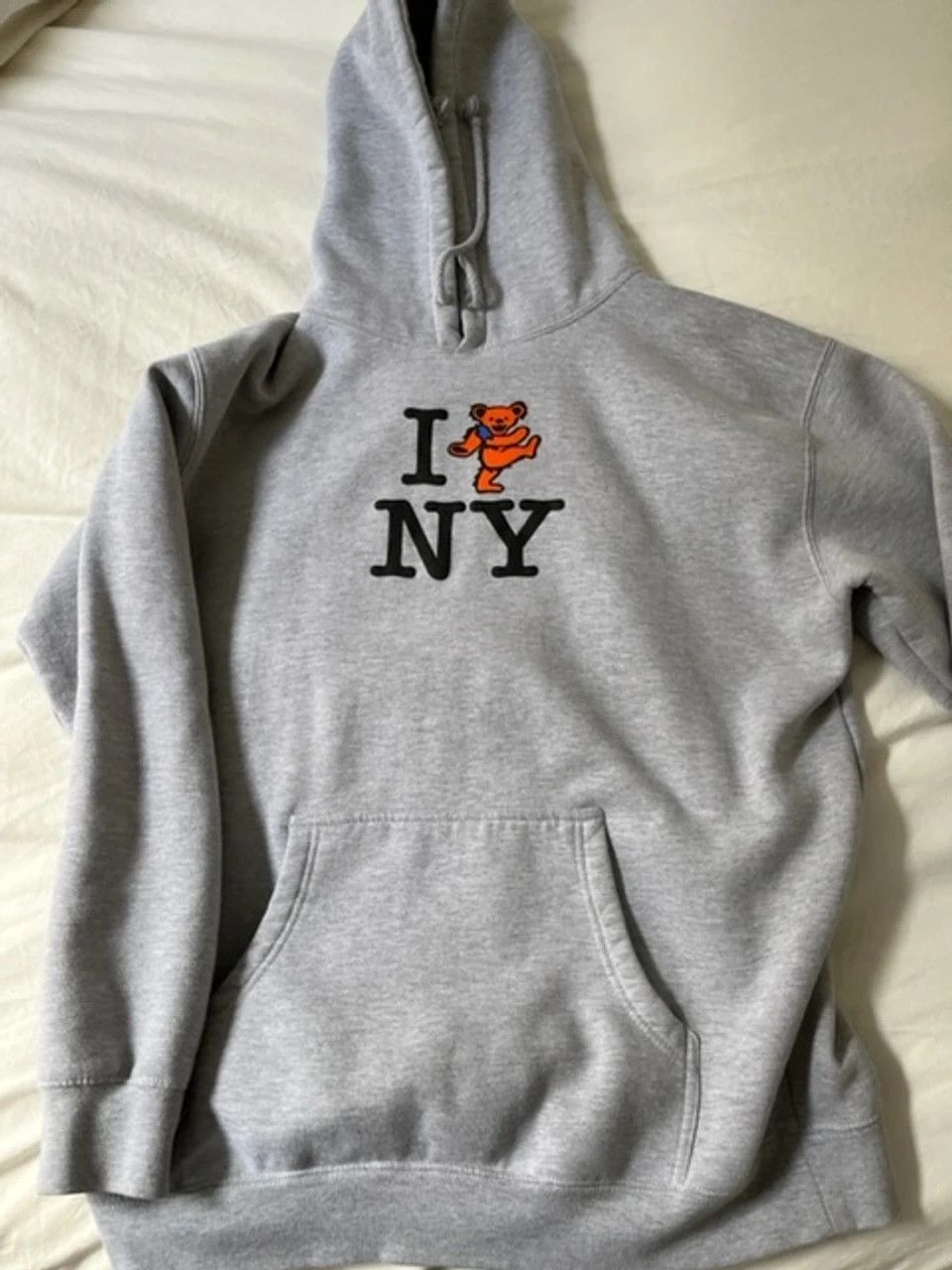 Dead Grateful Dead I Love Ny Sweatshirt L Gray T-Shirts, Hoodie | FlexRushtees.com