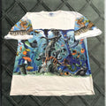 Vintage Vtg Caribbean Soul Wrap Around T Shirt Nature Ocean Fairy White Xl 1995 Mens