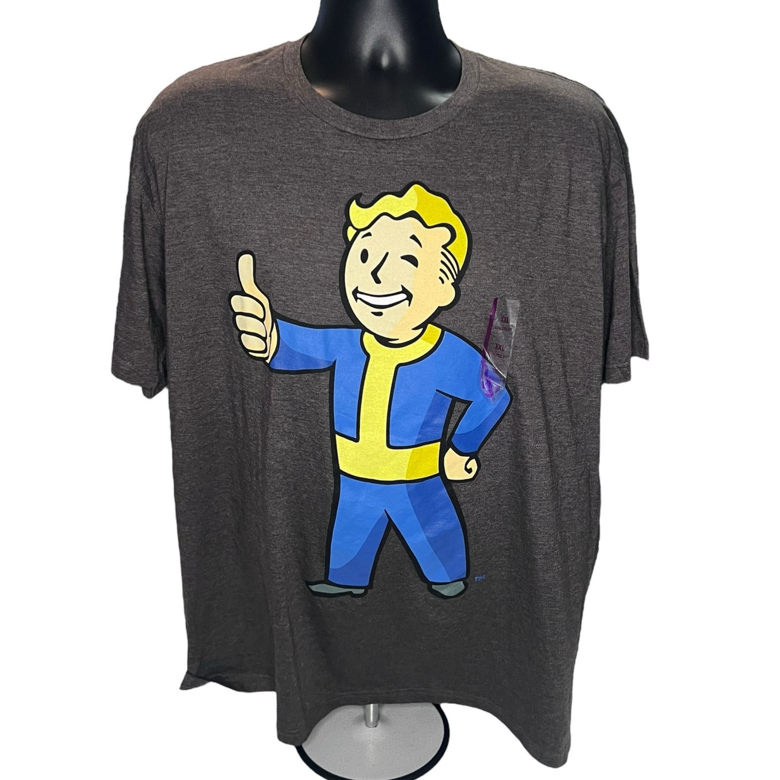 Other New Fallout Vault Boy 2016 T Shirt Xxl Bethesda Charcoal Hoodie, Sweatshirt | FlexRushtees.com