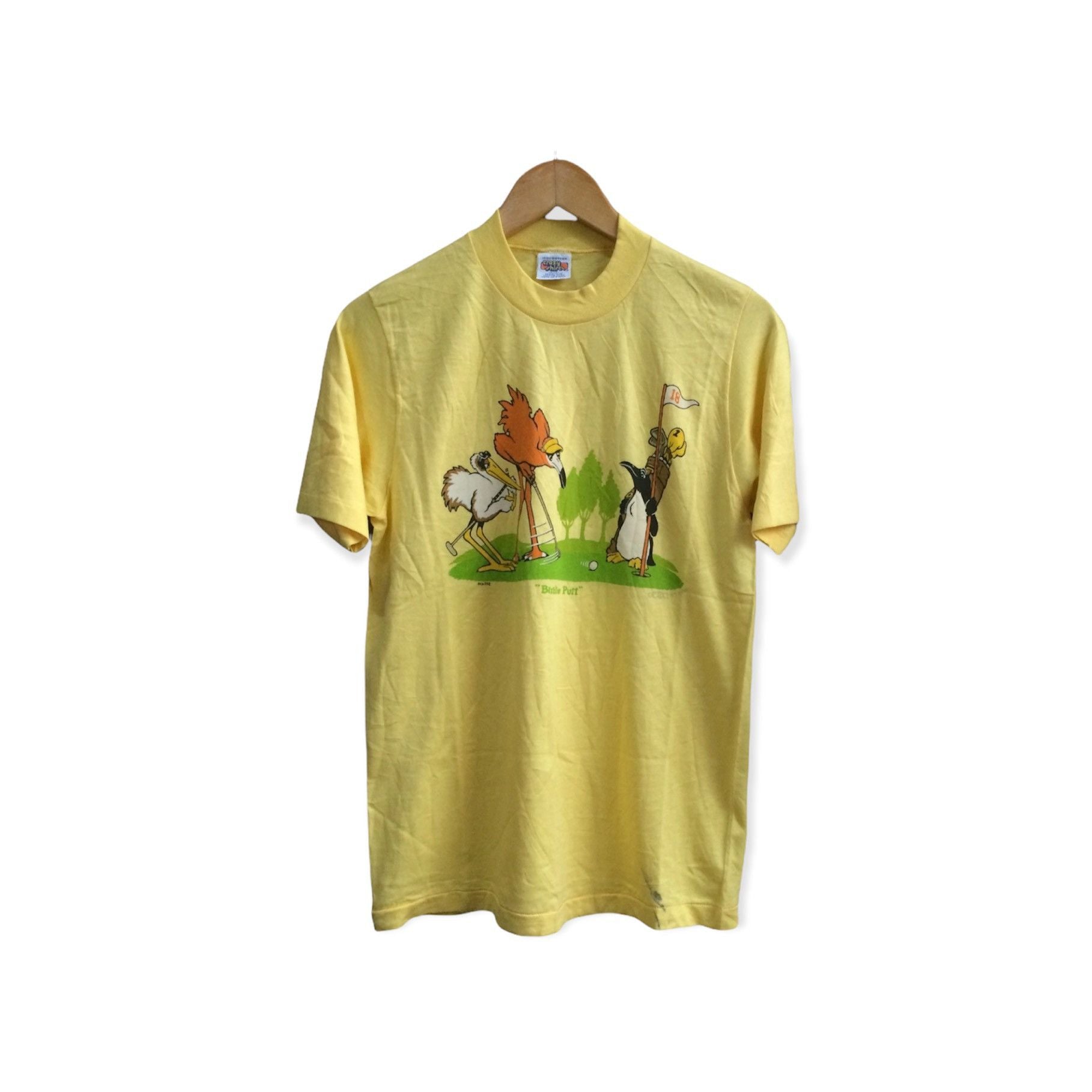 Vintage Rare Vtg 70s Crazy Shirt Hawaii Birdie Putt Tee M