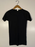 Vintage 70s Blank Black Tee Super Thin Nos