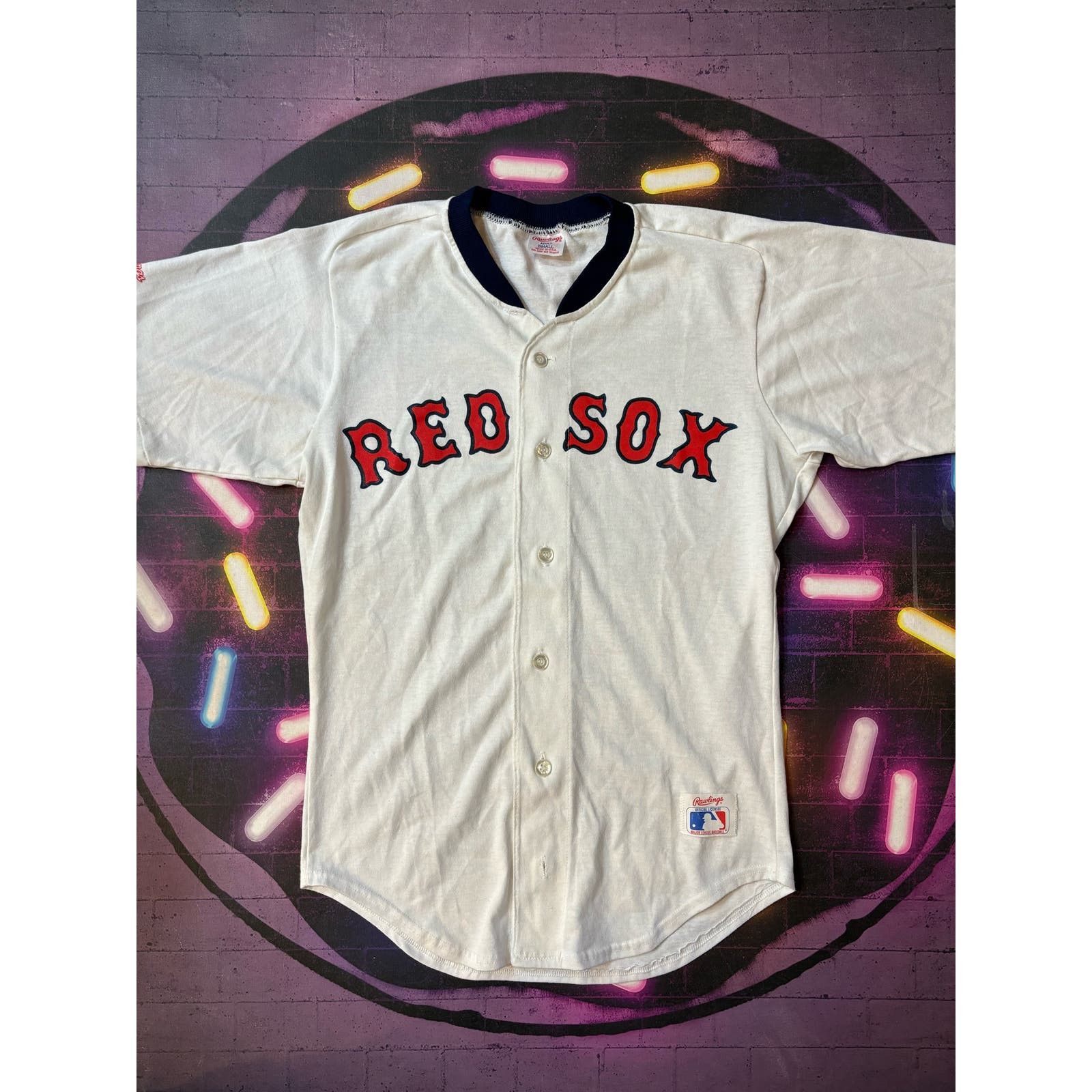 Mlb Vintage 80 S Mlb Red Sox Jersey Size Small Rawlings Tag