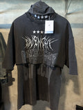 Givenchy Layered Tshirt With Balaclava Hood Hoodie, Sweatshirt | FlexRushtees.com