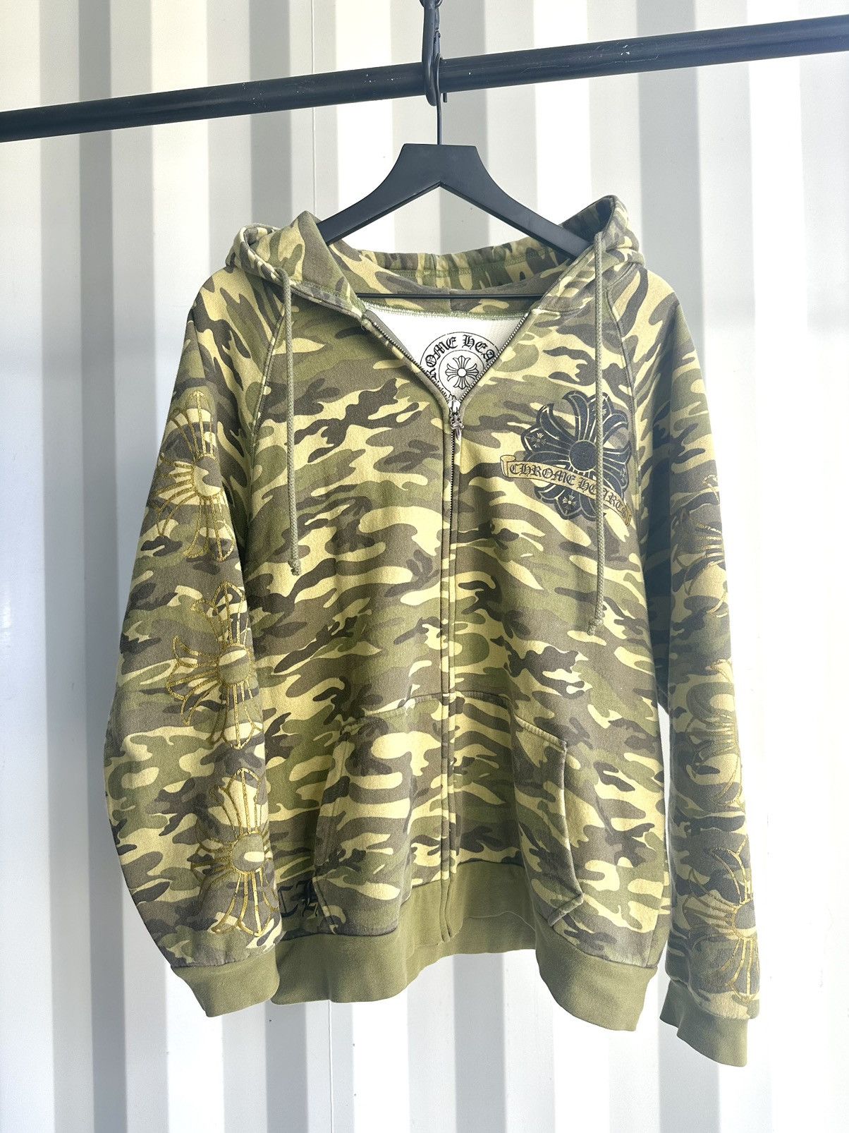 Chrome Hearts Thermal Camo Zip Hoodie T-Shirts, Sweatshirt | FlexRushtees.com