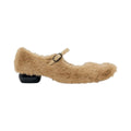 Paula Canovas Del Vas Diablo Fur Ballerina Flat