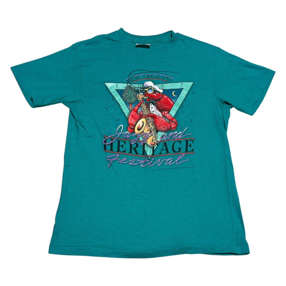 Vintage Hanes 1987 Jazz Festival Music Shirt Adult Small
