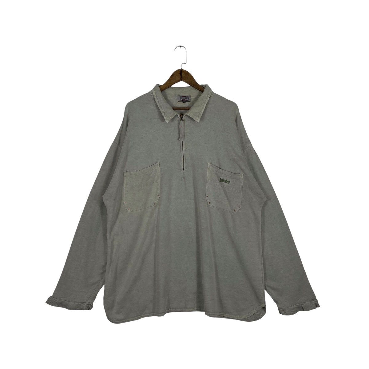 Vintage 90s Quiksilver Stonewashed Quater Zip Pullover