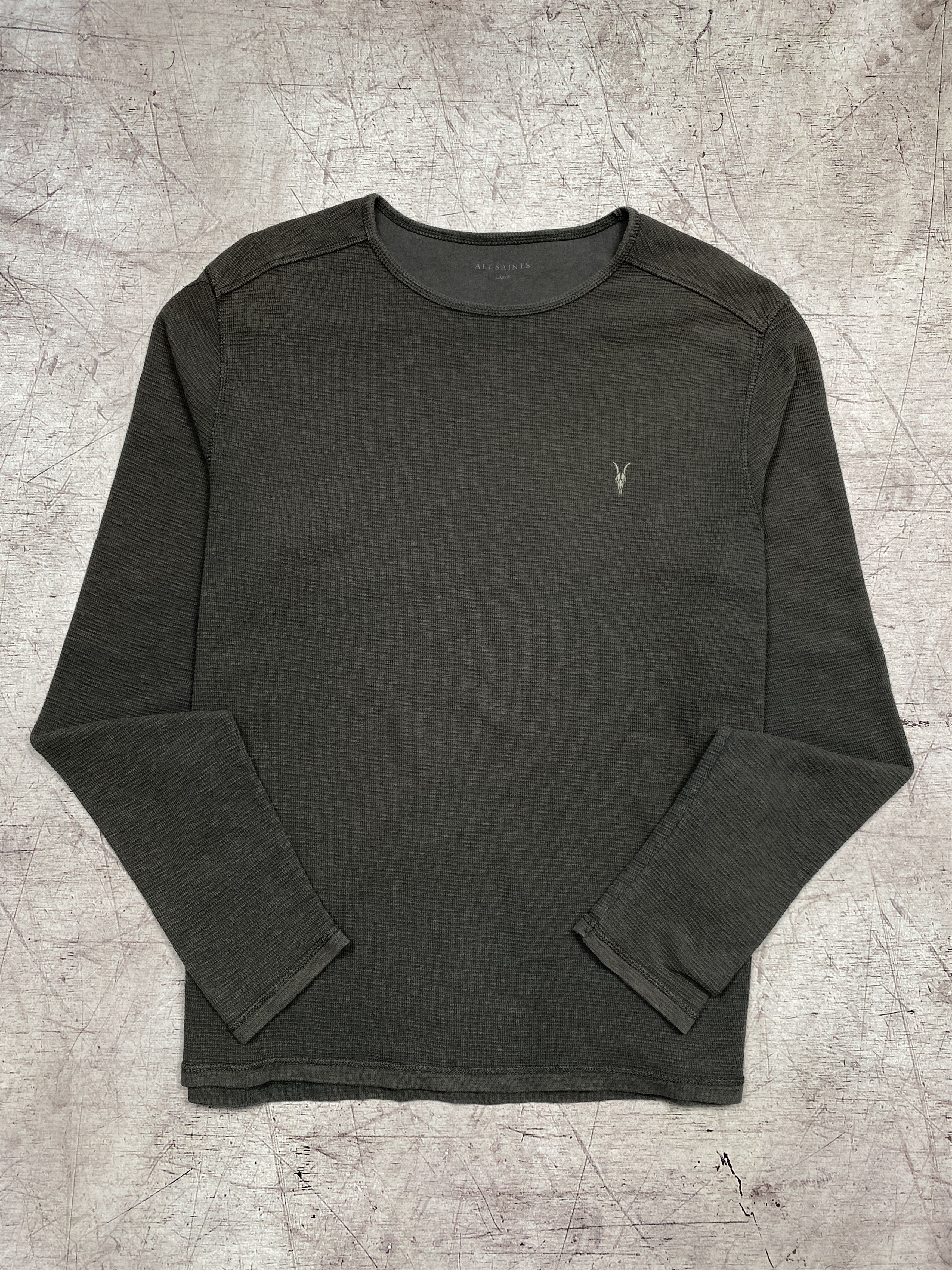 Allsaints Vintage Mens Clash Crew Neck Long Sleeve T Shirt Hoodie, Sweatshirt | AU16VibeMintTees.com