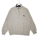 Other Vintage Elf Quater Zipper Sweatshirt Grey Pullover Size L