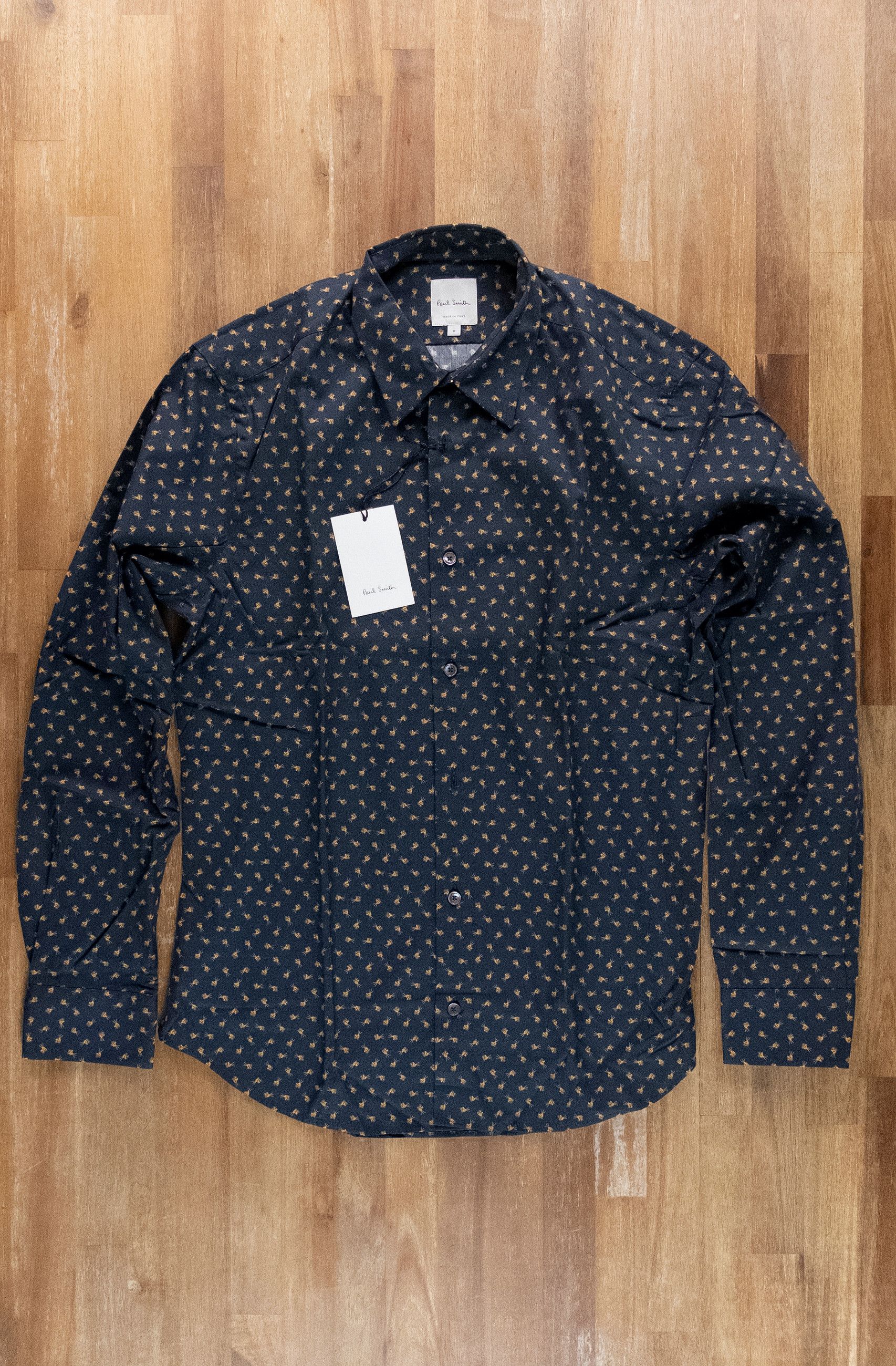 Smith Paul Smith Mainline Navy Blue Film Camera Motif Shirt Medium