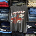 Band Tees Vintage Thunder Live 1998 Big Logo Archival Distressed Tee Hoodie, Sweatshirt | FlexRushtees.com