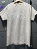 Vintage Not Today Jesus Off White Tee White Text Inside Out Monogram Hoodie, Sweatshirt | FlexRushtees.com