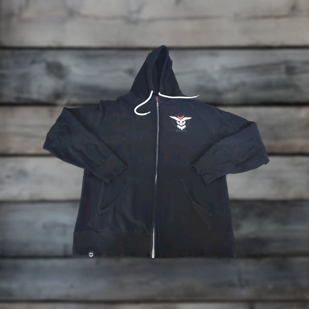 Vintage Gnar Full Zip Hoodie Riot Games League Of Legends Black L Men Zip Hoodie Full Zip Riot Games