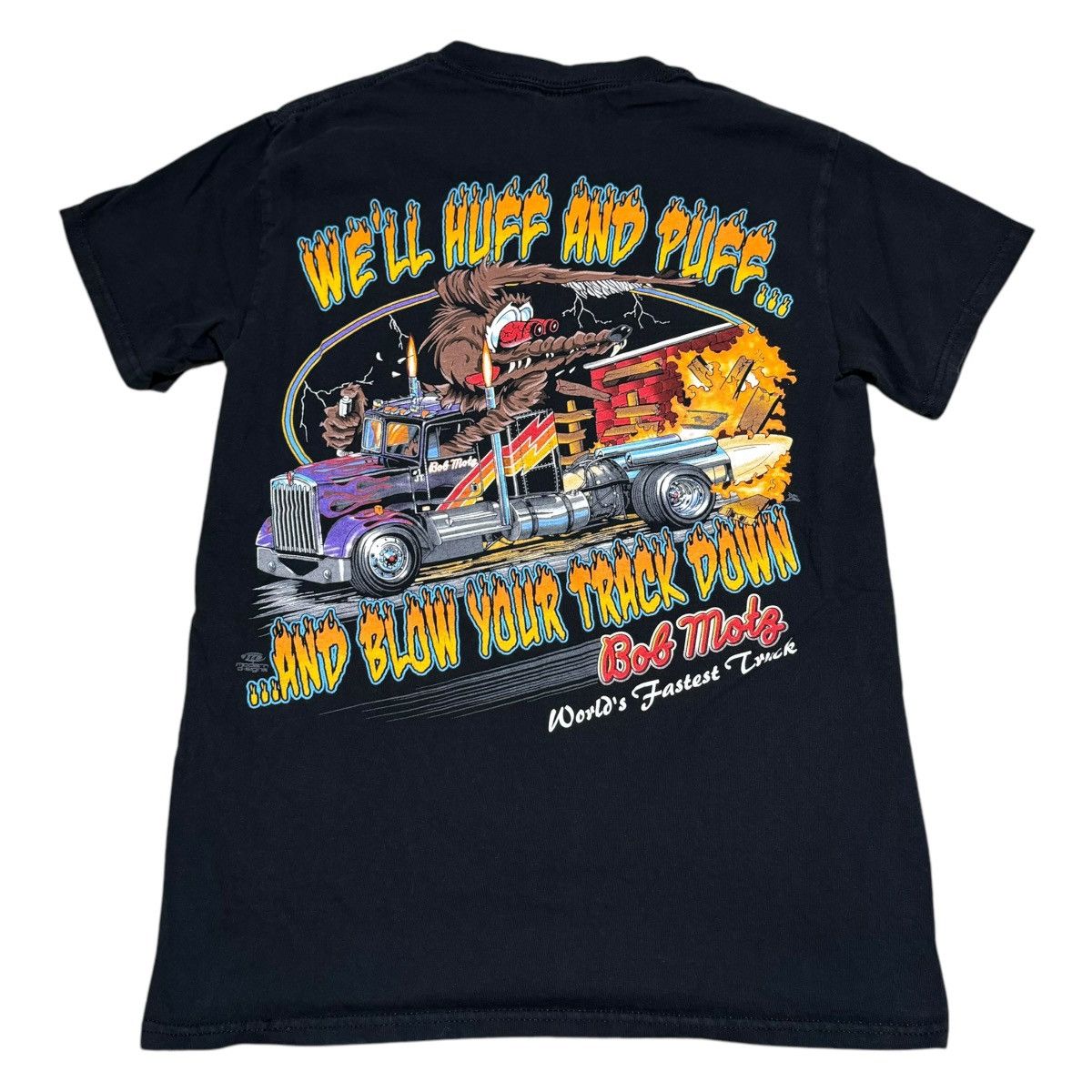 Gildan Bob Motz King Of Quake World S Fastest Truck Shirt Adult S