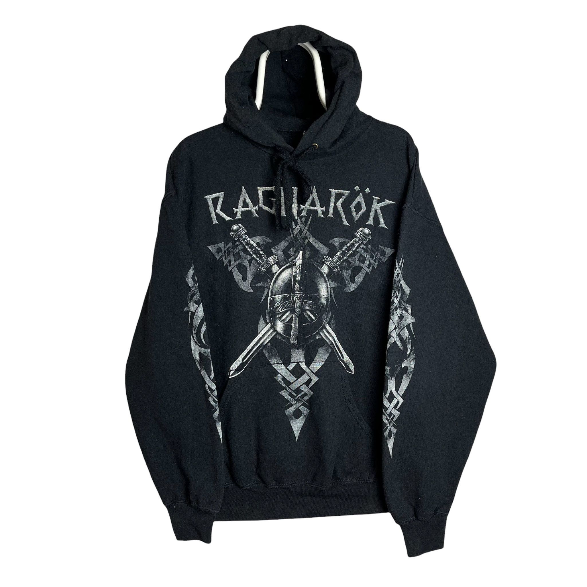 Vintage Fruit Of The Loom Ragnarok Black Music Hoodie Vintage L