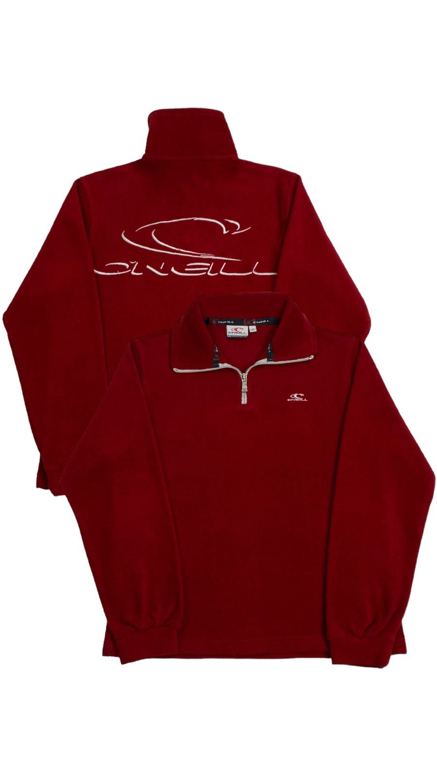 O Neill Lastdrop Vintage Y2k O Neill Quater Zip Fleece Sweatshirt