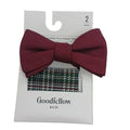 Other Goodfellow Co Bow Tie And Pocket Square Burgundy