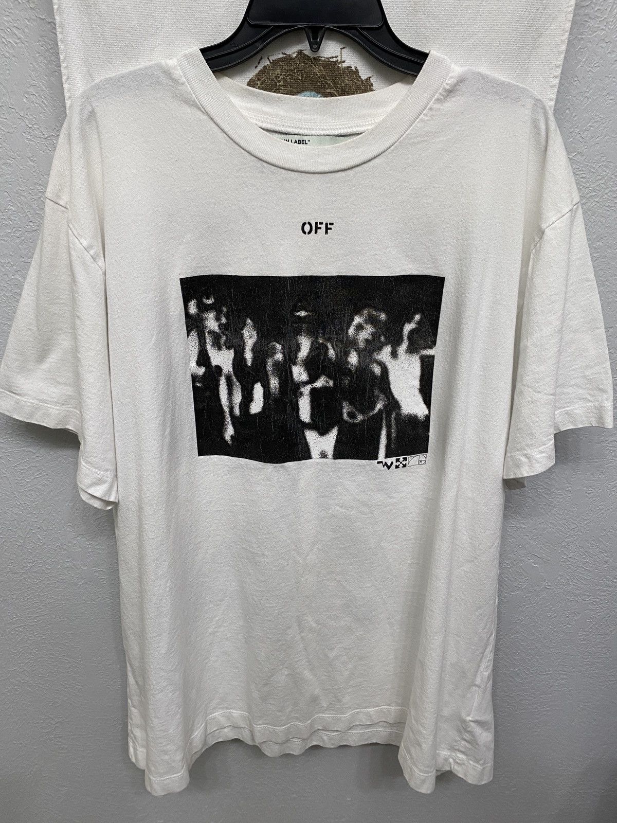 White Off White Mirror Tee Hoodie, Sweatshirt | FlexRushtees.com